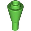 Cone 1x1 Inverted with Bar Bright Green