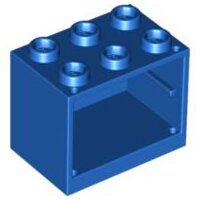 Container, Cupboard 2x3x2 - Hollow Studs Blue