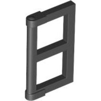 Pane for Window 1x2x3 with Thick Corner Tabs Black