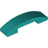 Slope, Curved 4x1x2/3 Double Dark Turquoise