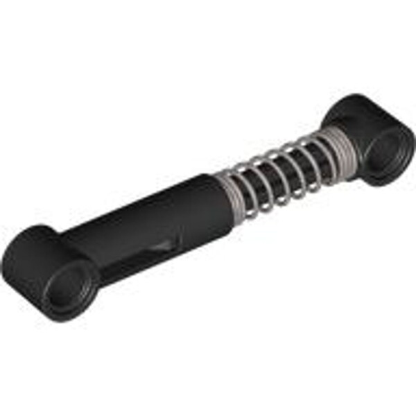 Technic, Shock Absorber 6.5L - Hard Spring, Tight Coils at Ends Black