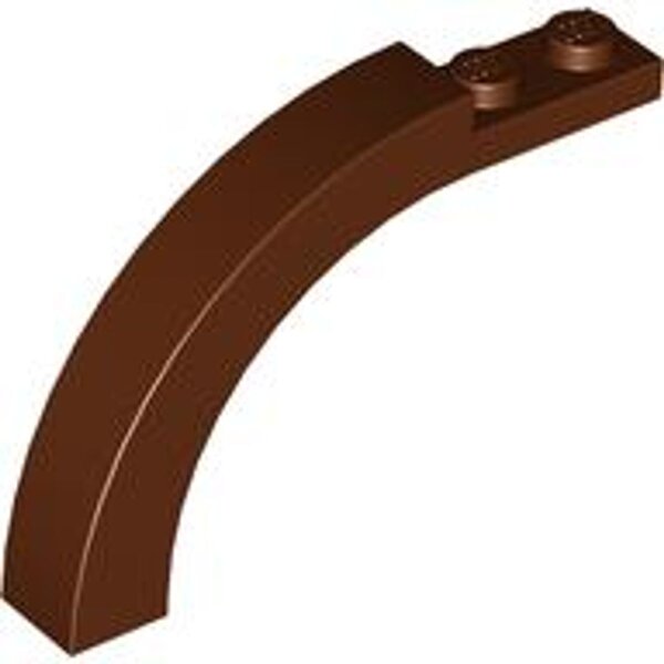 Arch 1x6x3 1/3 Curved Top Reddish Brown