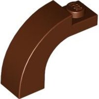 Arch 1x3x2 Curved Top Reddish Brown