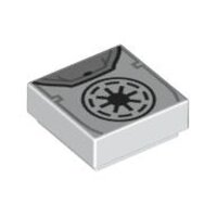 Tile 1x1 with Groove with Black SW Galactic Republic...