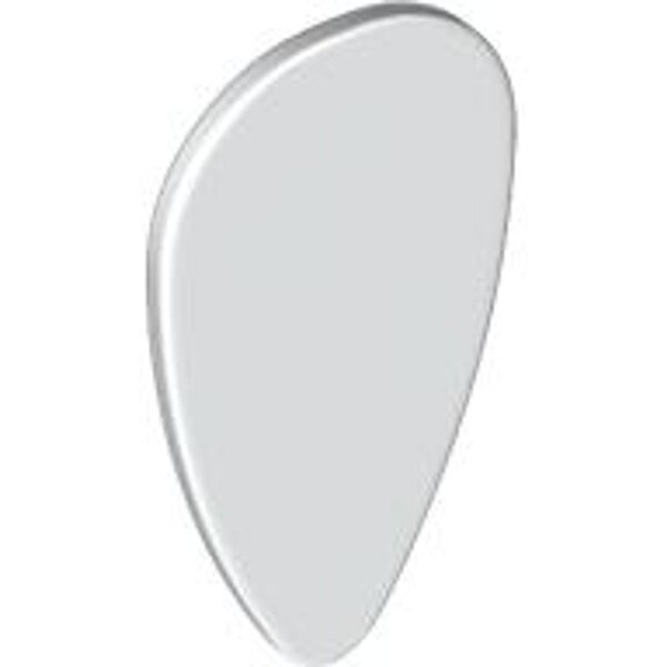 Minifigure, Shield Oval White