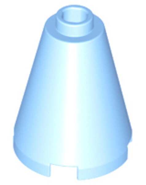 Cone 2x2x2 - Open Stud Bright Light Blue