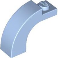 Arch 1x3x2 Curved Top Bright Light Blue