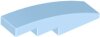 Slope, Curved 4x1 Bright Light Blue