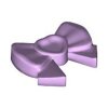 Friends Accessories Hair Decoration, Bow with Heart, Long Ribbon, and Small Pin Lavender