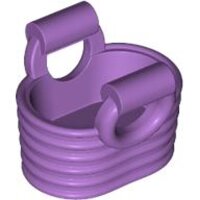 Minifigure, Utensil Basket - Flexible Rubber Medium Lavender