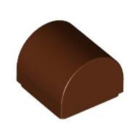 Slope, Curved 1x1x2/3 Double Reddish Brown