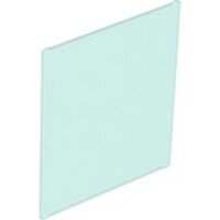 Glass for Window 1x6x6 Flat Front Trans-Light Blue