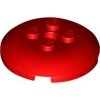 Brick, Round 4x4x2/3 Dome Top with Hole Red