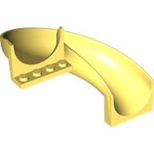 Slide Playground 7x12x8 1/3 Curved 180 degrees Bright Light Yellow