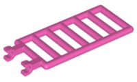 Bar 7x3 with 2 Clips (Ladder) Dark Pink