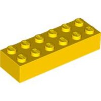 Brick 2x6 Yellow