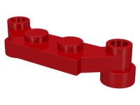 Plate, Modified 1x4 Offset Red