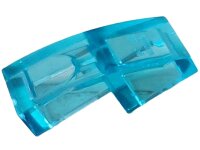 Slope, Curved 2x1x2/3 Trans-Light Blue