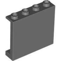 Panel 1x4x3 with Side Supports - Hollow Studs Dark Bluish...