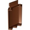 Panel 3x3x6 Corner Wall without Bottom Indentations Reddish Brown
