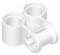 Technic, Axle and Pin Connector Perpendicular Double White