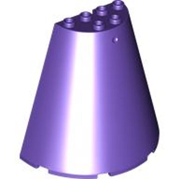 Cone Half 8x4x6 Dark Purple