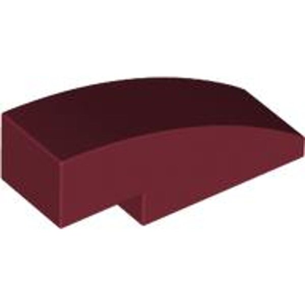 Slope, Curved 3x1 Dark Red