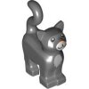 Cat, Standing with Light Bluish Gray Chest and Muzzle and Nougat Nose Pattern Dark Bluish Gray