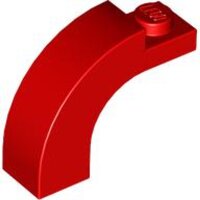 Arch 1x3x2 Curved Top Red