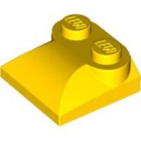 Slope, Curved 2x2x2/3 with 2 Studs and Curved Sides Yellow