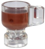 Minifigure, Utensil Stein / Cup with Molded Reddish Brown...