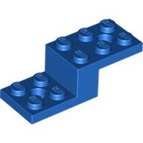 Bracket 5x2x1 1/3 with 2 Holes and Bottom Tube Blue