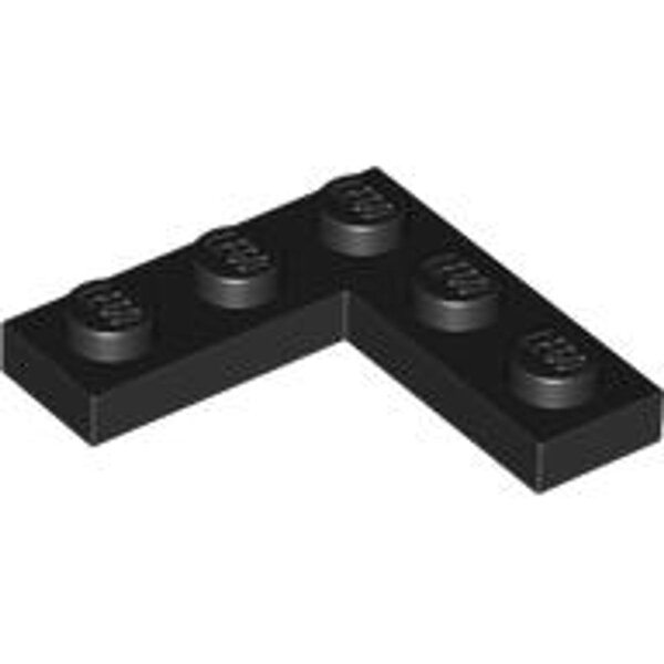 Plate 3x3 Corner Black