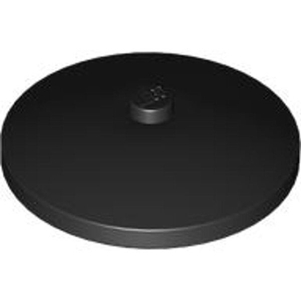 Dish 4x4 Inverted (Radar) with Solid Stud Black