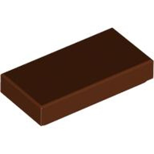 Tile 1x2 Reddish Brown