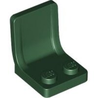 Minifigure, Utensil Seat / Chair 2x2 Dark Green