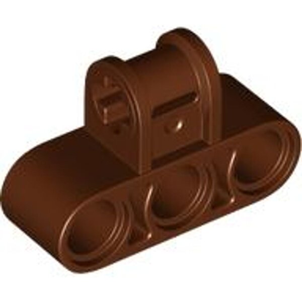 Technic, Axle and Pin Connector Perpendicular Triple Reddish Brown
