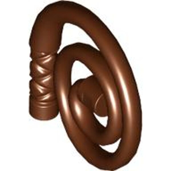 Minifigure, Weapon Whip Coiled Reddish Brown
