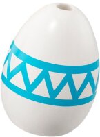 Egg with Small Pin Hole with Medium Azure Lines and...