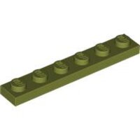 Plate 1x6 Olive Green