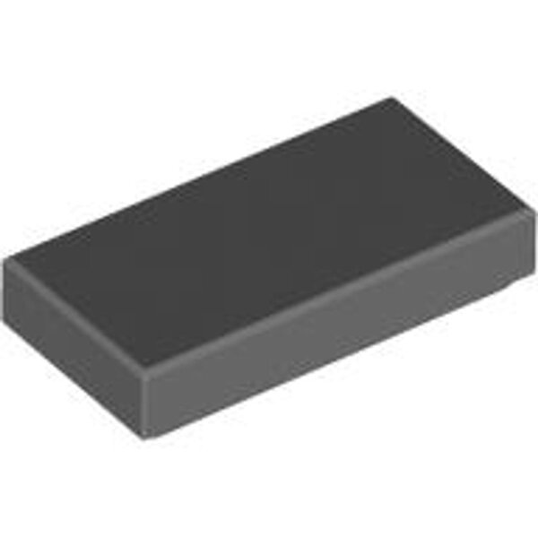 Tile 1x2 Dark Bluish Gray