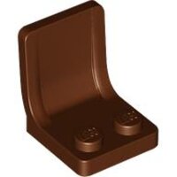 Minifigure, Utensil Seat / Chair 2x2 Reddish Brown