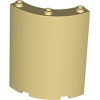 Cylinder Quarter 4x4x6 Tan