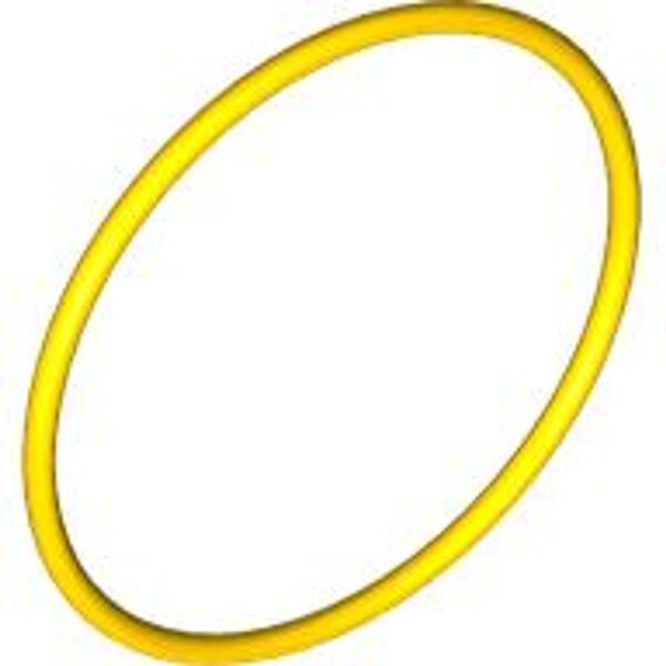 Rubber Belt Extra Large (Round Cross Section) - Approx. 4 1/8x4 1/8 Yellow