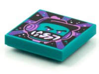 Tile 2x2 with BeatBit Album Cover - Dark Turquoise...