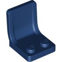 Minifigure, Utensil Seat / Chair 2x2 Dark Blue