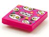 Tile 2x2 with BeatBit Album Cover - Pandas and Polka Dots Pattern Magenta