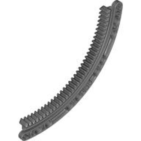 Technic, Gear Rack 11x11 Curved Dark Bluish Gray