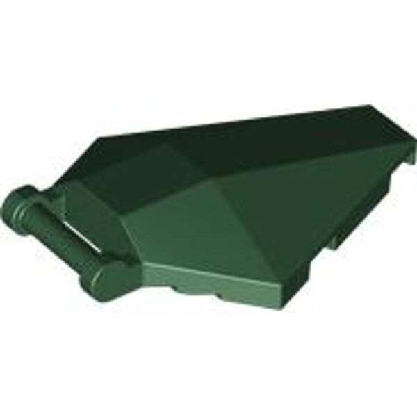 Windscreen 6x4x1 Hexagonal with Bar Handle Dark Green