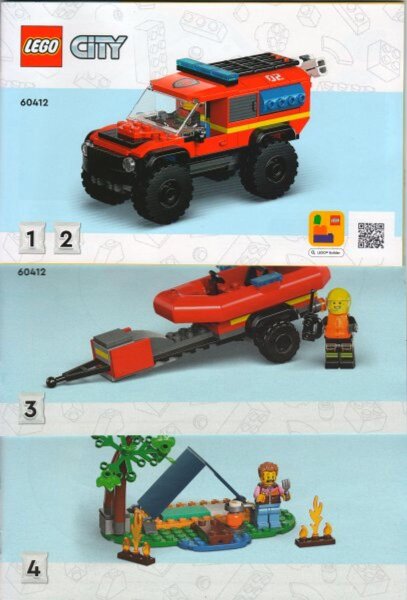 4x4 Fire Truck with Rescue Boat